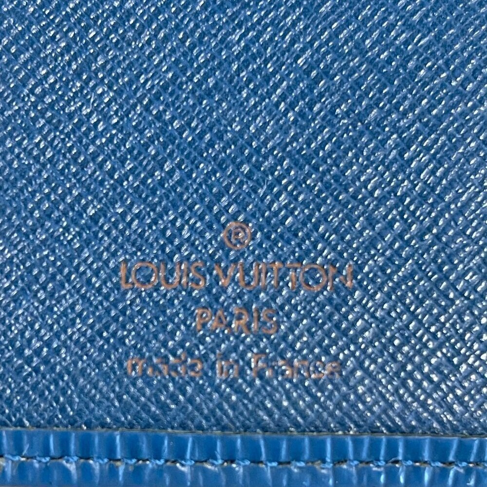 Louis Vuitton Toledo Blue Epi Leather Kisslock Wallet - Preowned - Picture 11 of 11